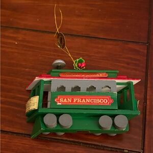 Powell & Market San Francisco Cable Car Ornament - Vintage